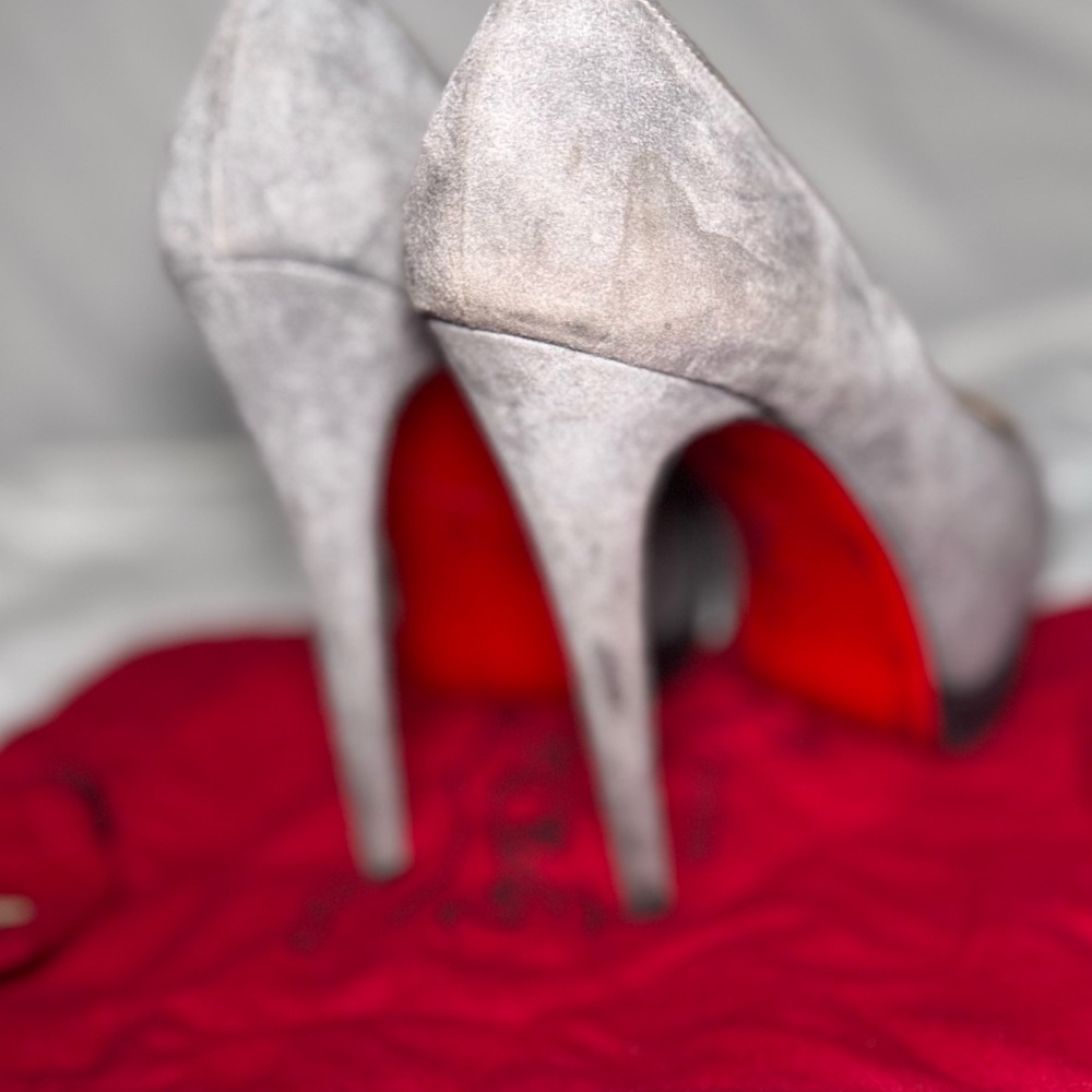 Christian Louboutin Gray Women's Shoes - Picture 7 of 7